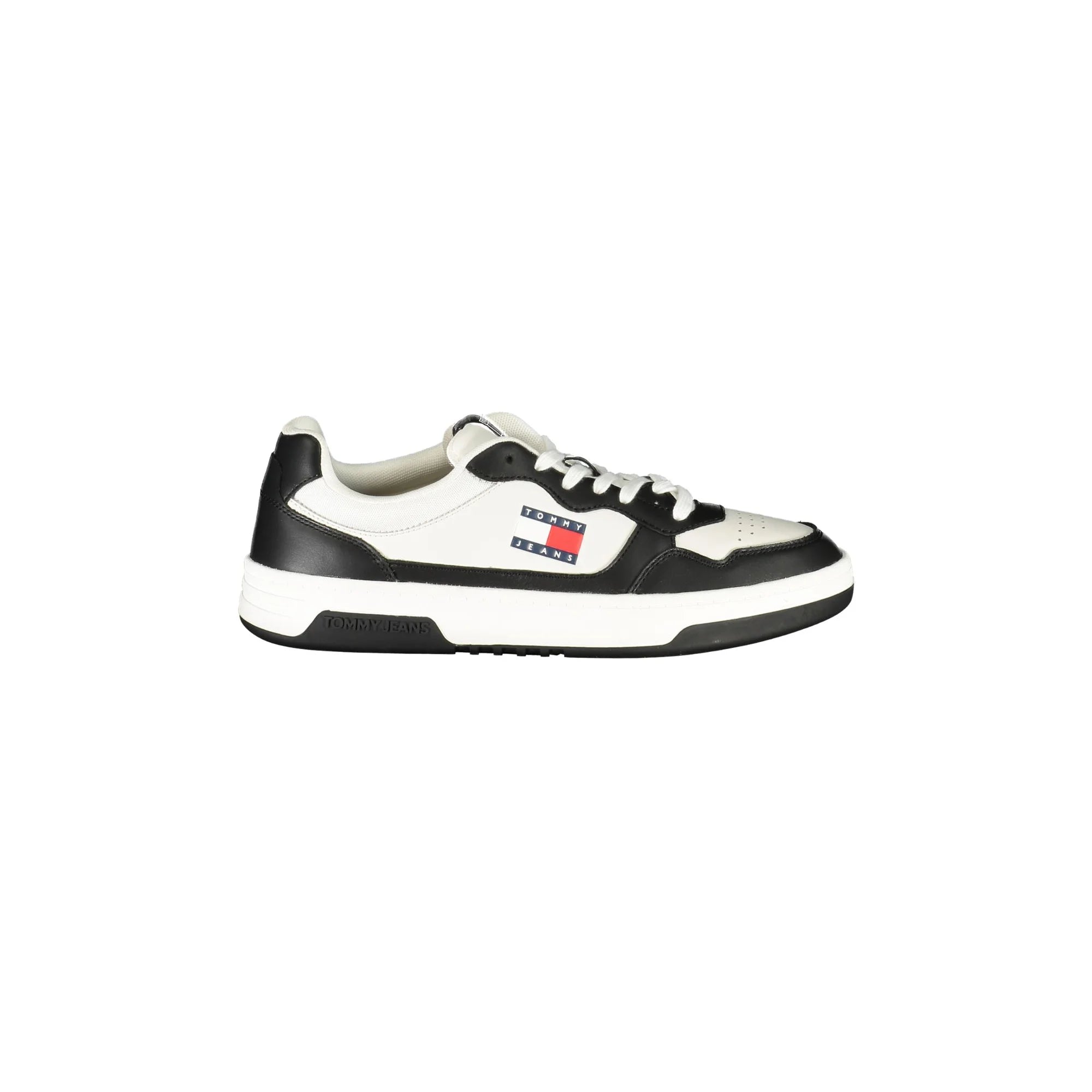 TOMMY HILFIGER Scarpe Sneakers Uomo Nere con Dettagli Bianchi Nero - foto prodotto